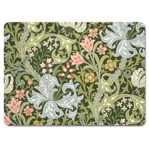 Custom Works William Morris Set Of 4 Placemats - Golden Lily