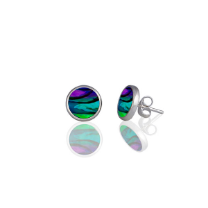 Pixalum Rose Stud Earrings - Purple