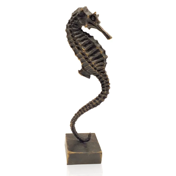 Oriele Bronze Single Seahorses Sculpture