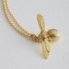 Alex Monroe Baby Bee Gold Plated Necklace