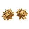 Alex Monroe Chrysanthemum Flower Gold Plate Stud Earrings