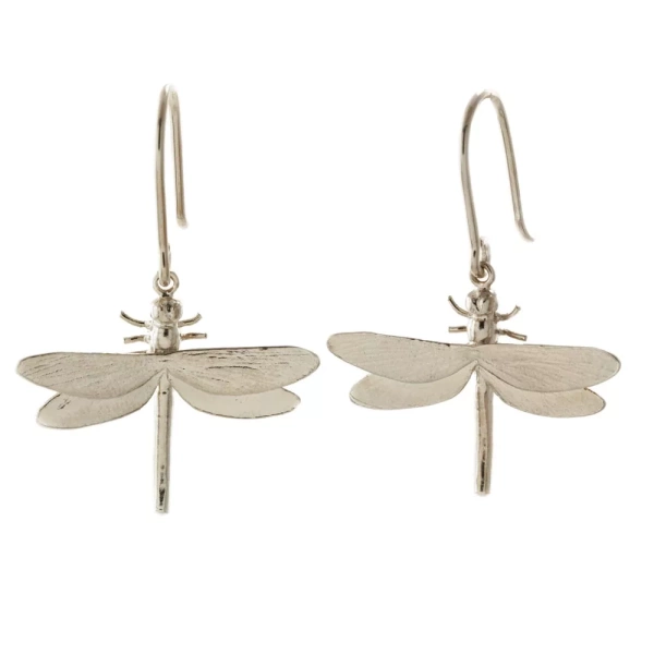 Alex Monroe Dragonfly Silver Earrings
