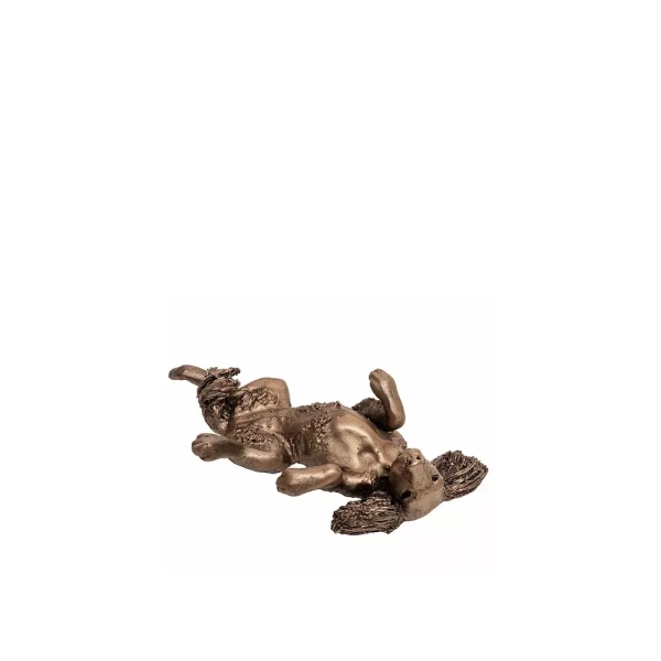 Frith Sculptures - Spaniel Exuberantly Rolling