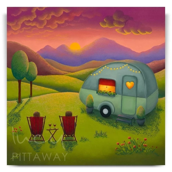 Lucy Pittaway Our Happy Place Art Print - 10"x10"