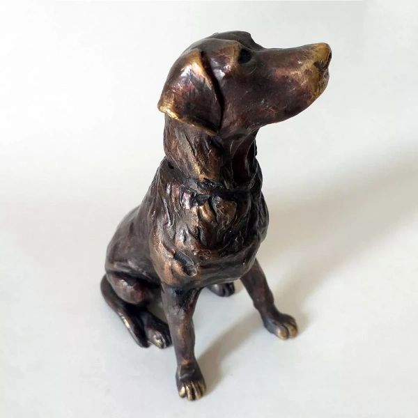 Oriele Bronze Labrador Sitting Sculpture