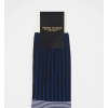 Peper Harow Mens Oxford Stripe Socks - Black 