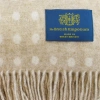 The British Emporium Merino Wool Throw - Spot Natural