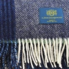 The British Emporium Shetland Wool Throw - Lindley Alfresco Blue