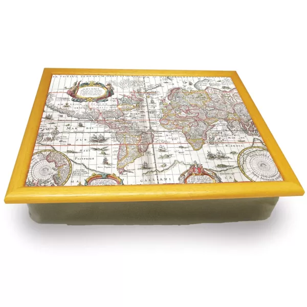 Antique Maps Cushion Lap Tray