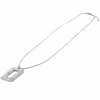 Pewter Ring Feature Snake Chain Long Necklace
