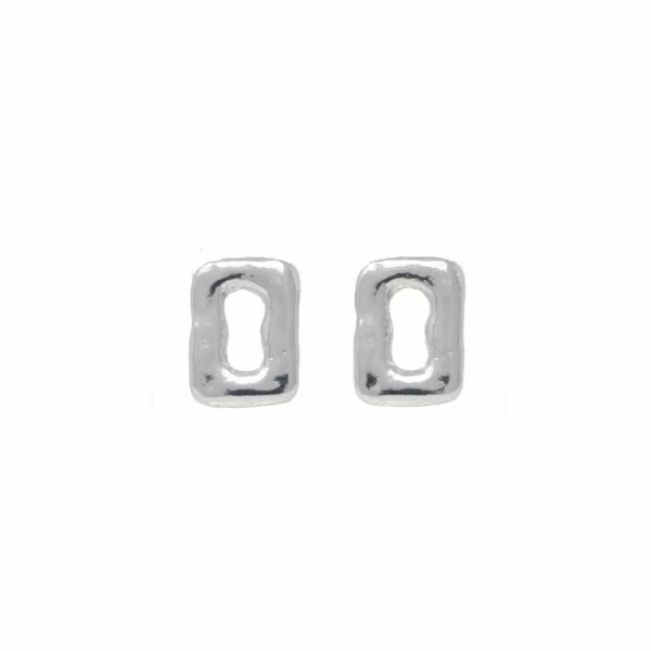 Pewter Ring Feature Stud Earrings