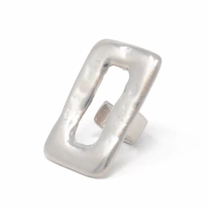 Pewter Ring Feature Adjustable Ring - Large