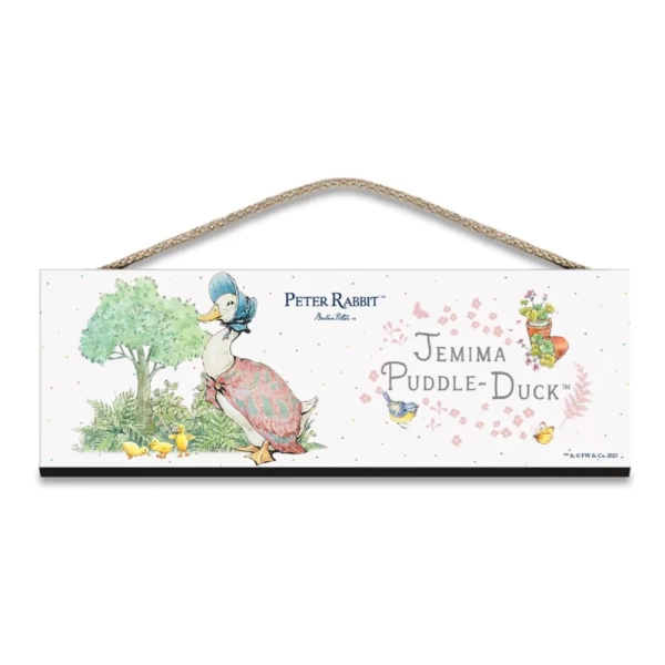Peter Rabbit Jemima Puddle-Duck Wooden Sign