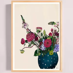 Summer Blooms Framed Fine Art Print