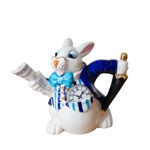 Alice In Wonderland White Rabbit Teapot