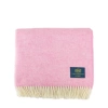 Herringbone Pale Pink Pure New Wool Cushion