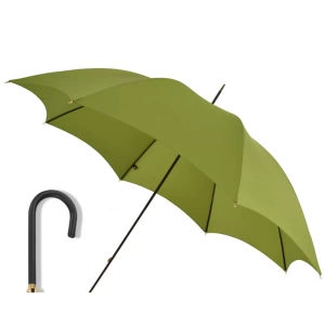 Slim Leather Crook Handle Umbrella