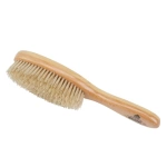 Handmade Satinwood Pure White Bristle Oval Hairbrush