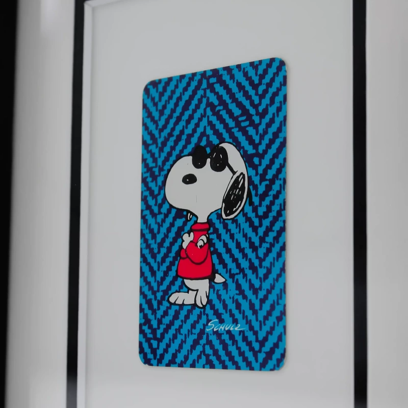 Snoopy Joe Cool Framed Vintage Playing Card