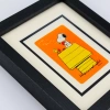 Snoopy And Woodstock Framed Vintage Playing Card