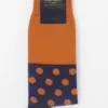 Mayfair Orange Mens Socks