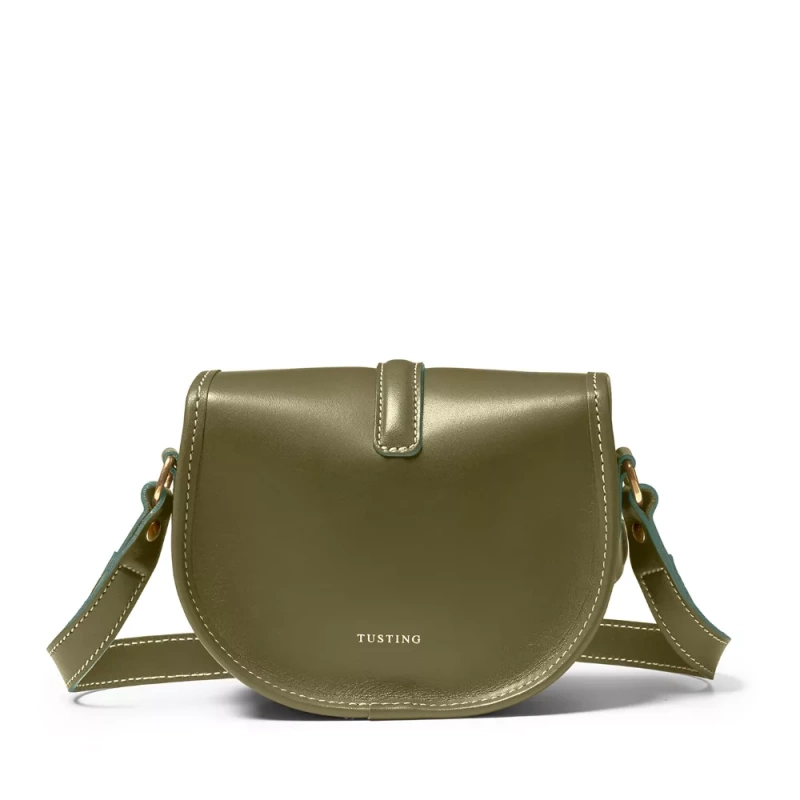 Cardington Mini Sage Leather Crossbody Bag