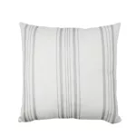Ticking Stripe Grey Linen Cushion