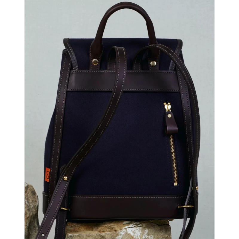 Small Canvas Navy Backpack