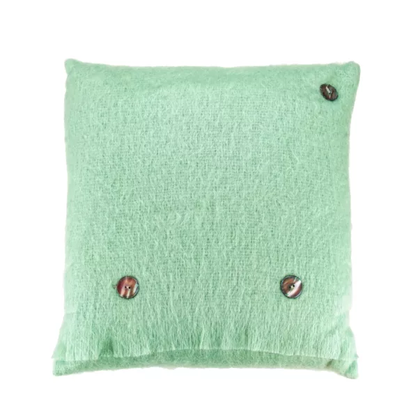 Marylebone Green Mohair Cushion