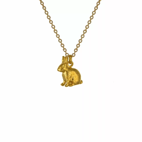 Sitting Bunny Gold Plated Necklacee