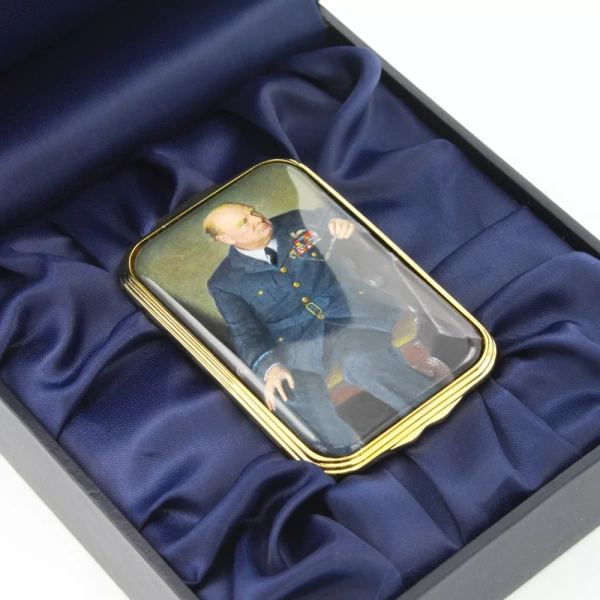Churchill Portrait Enamel Box