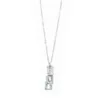 Pewter Triple Small Ring Feature Short Necklace