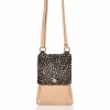 Flora Mini Cowhide Leather Crossbody Bag Pearl Drop & Barley