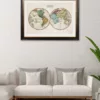 World Map Framed Art