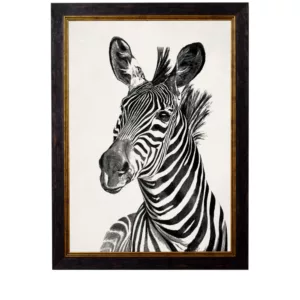 Zebra Left Facing - 50cm x 70cm