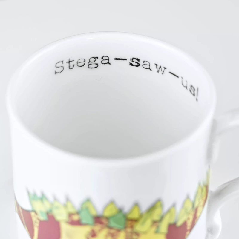 Stega-saw-us Dinosaur Mug
