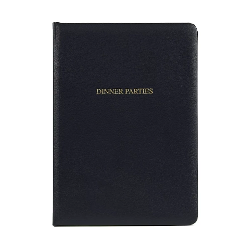 Dinner Parties Leather Book