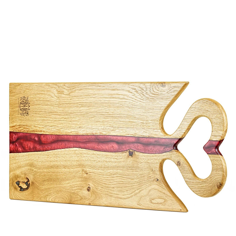 Heart Handle Charcuterie Resin Board