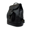 Small Leather Black Backpack