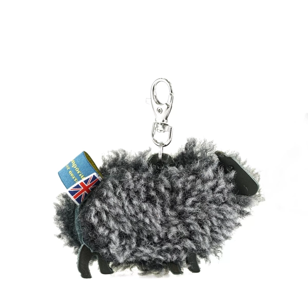 The British Emporium delightful sheep-shaped keyring, that promises to bring smiles and style whe