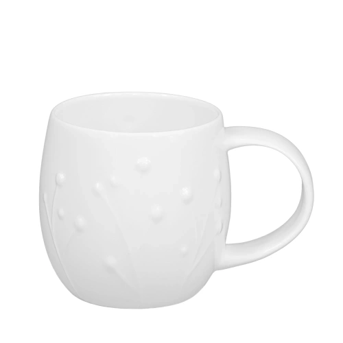 Plum Flax Embossed Mug