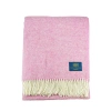 Canterbury Merino Wool Throw Blanket Mauve Pink
