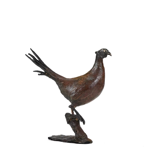 Pheasant Bronze Sculpture