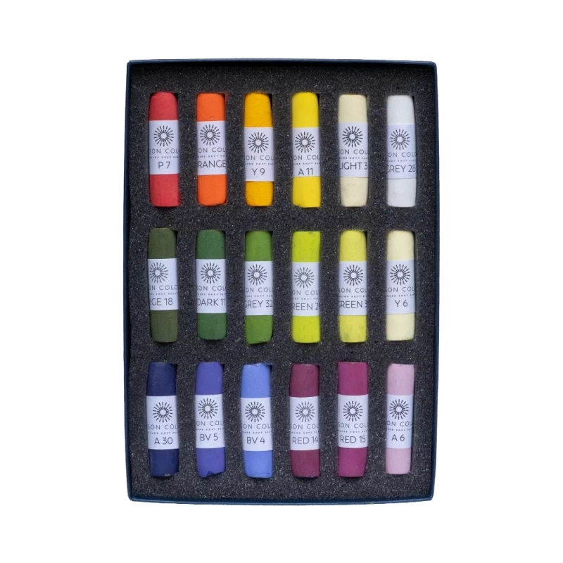 Botanical 18 Small Stick Soft Pastel Set