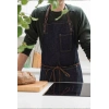 Denim And Leather Indigo Street Apron