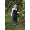 Denim Gardener's Apron With Leather Straps