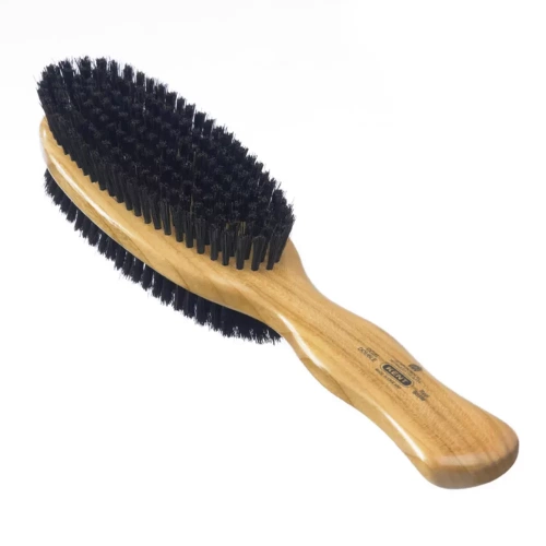 Double-Sided Natural Bristle Cherrywood Clothes Brush