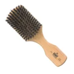 Mens Finest Beechwood Pure Black Bristle Rectangular Club Brush