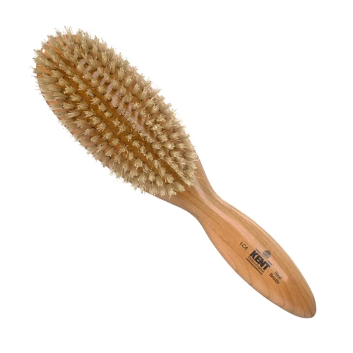 Womens Finest Cherrywood Pure White Bristle Oval Brush
