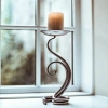 Fern Hand Forged Candlestick
